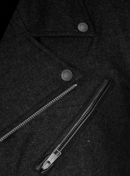 Tweed Leather Combo Jacket # 666