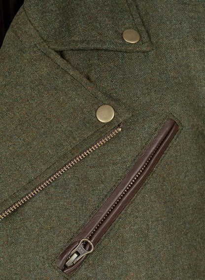 Tweed Leather Combo Jacket # 666