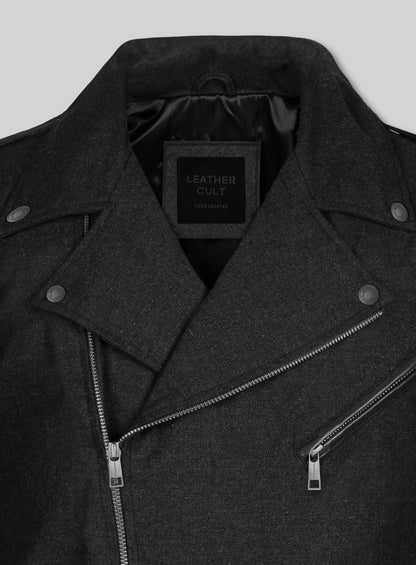 Tweed Leather Combo Jacket # 666
