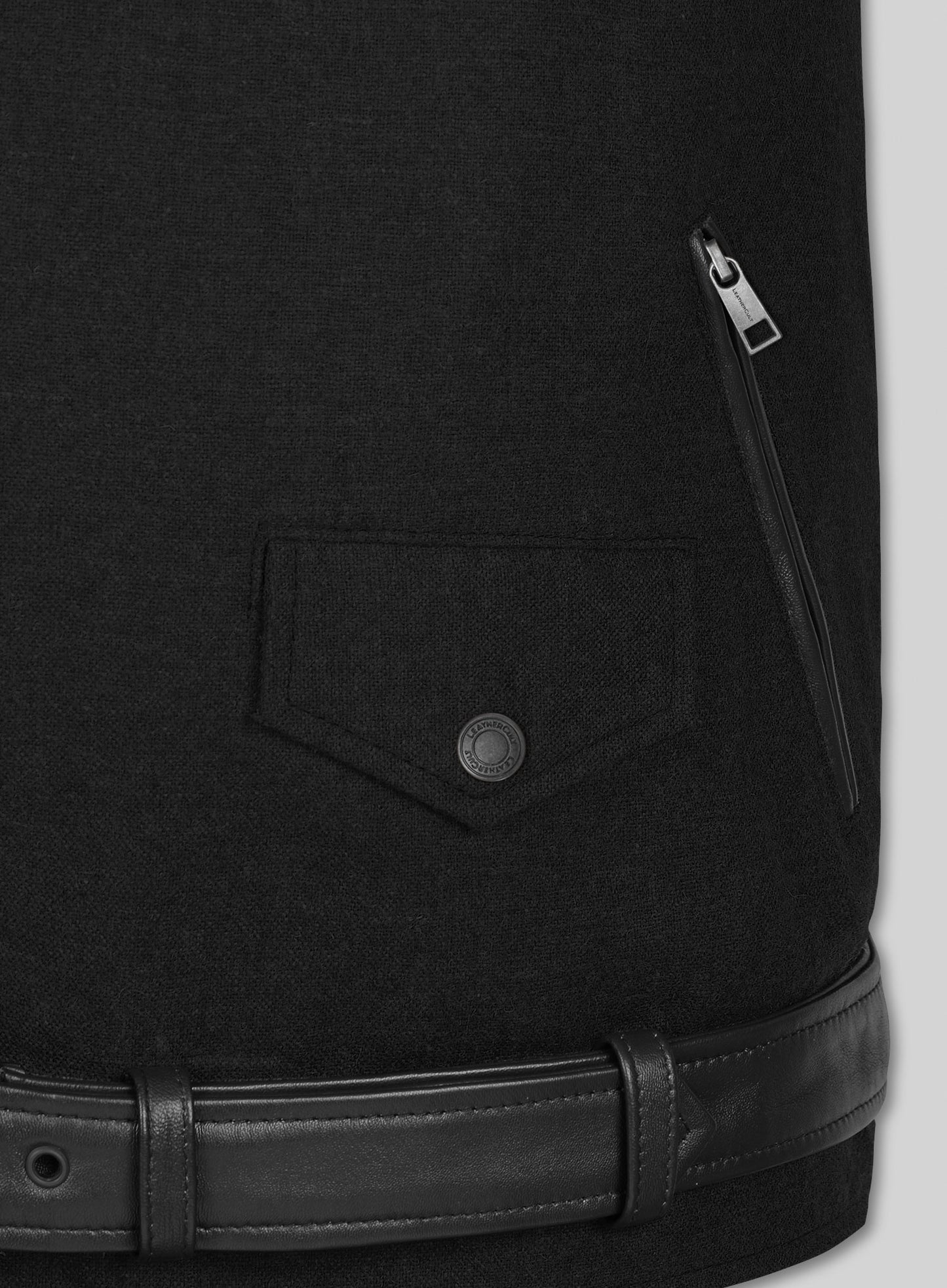 Tweed Leather Combo Jacket # 666