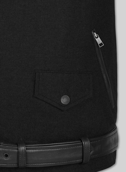 Tweed Leather Combo Jacket # 666