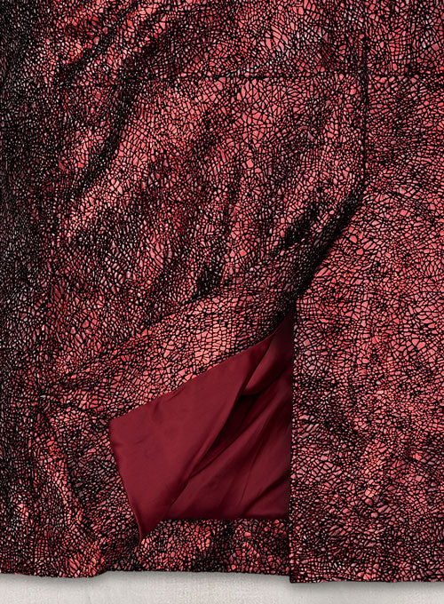 Twilight Red Medieval Leather Blazer - LeatherCult