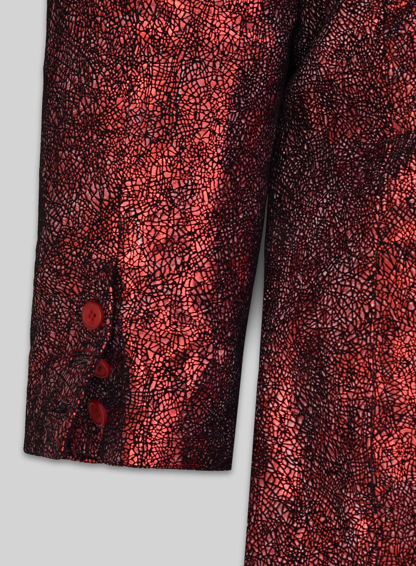 Twilight Red Medieval Leather Blazer