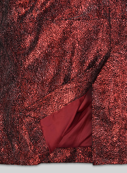 Twilight Red Medieval Leather Blazer
