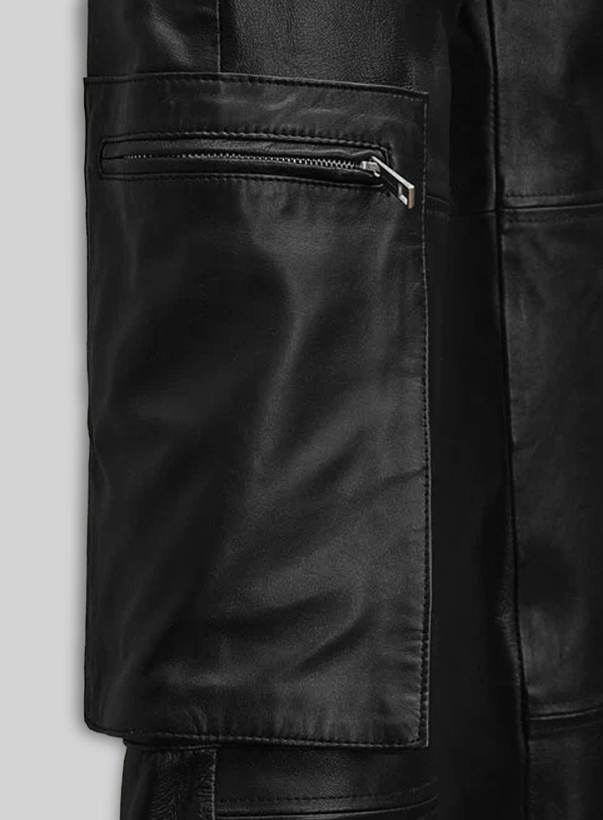 Urban Explorer Leather Cargo Pants