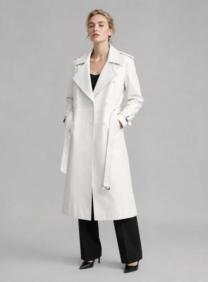 Vanessa Kirby Mission Impossible Fallout Leather Long Coat