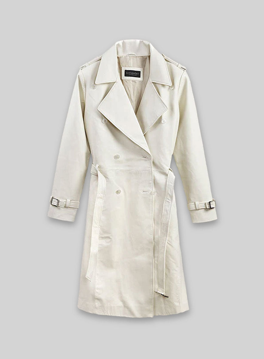 Off White Vanessa Kirby Mission Impossible Leather Coat