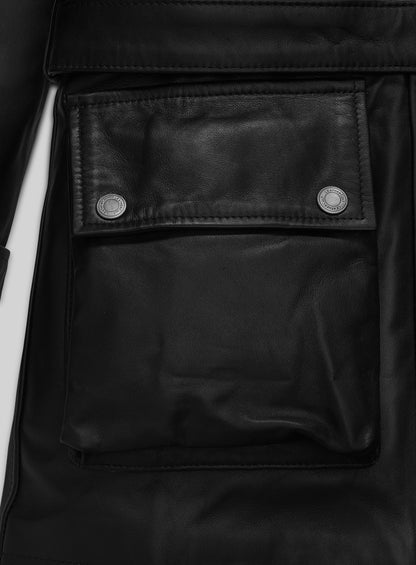 Victoria Beckham Leather Trench Coat