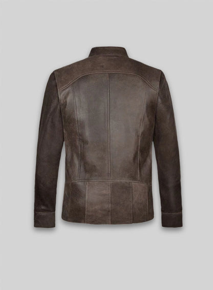 Vintage Gravel Brown Leather Cycle Jacket #3