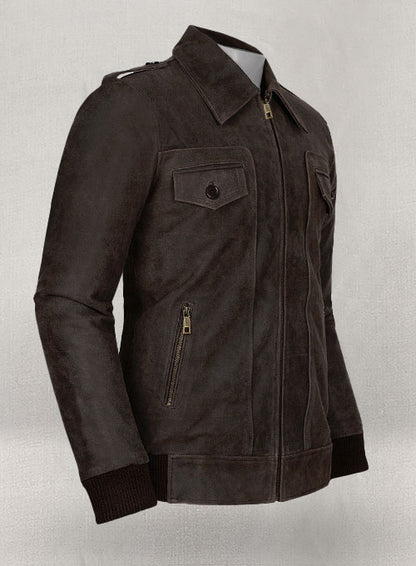 Vintage Brown Grain Avengers Steve Rogers Leather Jacket - LeatherCult