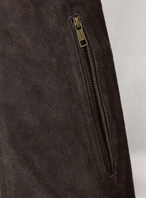 Vintage Brown Grain Avengers Steve Rogers Leather Jacket - LeatherCult