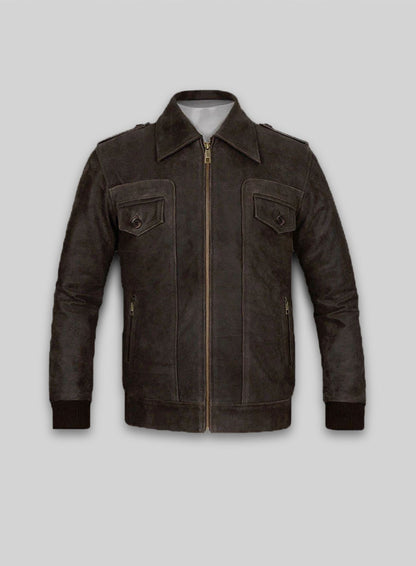 Vintage Brown Grain Avengers Steve Rogers Leather Jacket