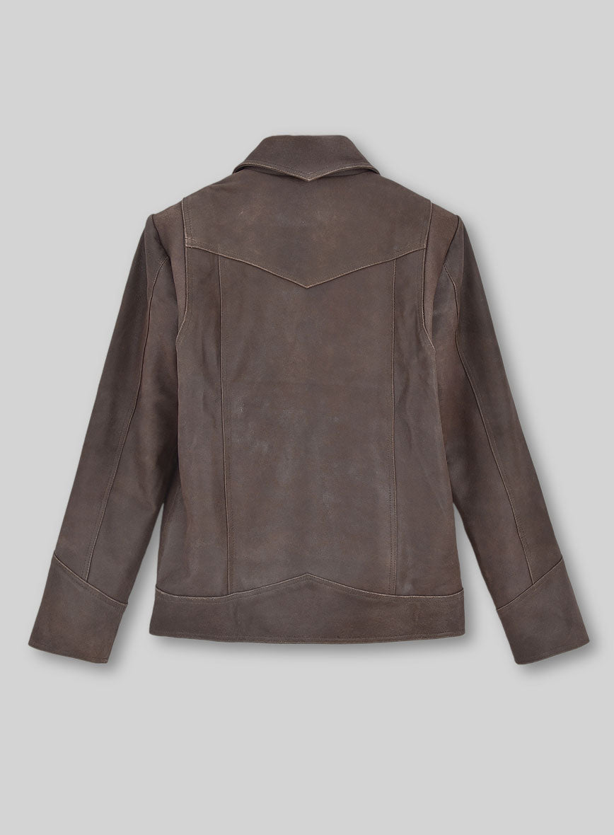 Vintage Brown Grain X Men Days of Future Past Leather Jacket