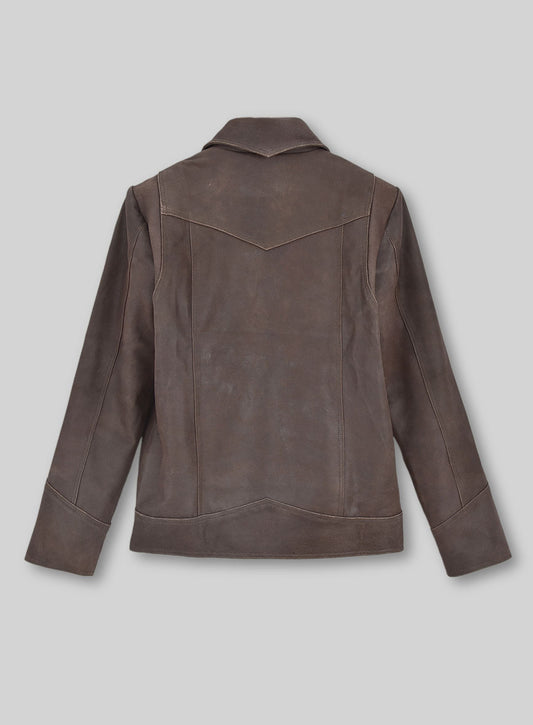 Vintage Brown Grain X Men Days of Future Past Leather Jacket