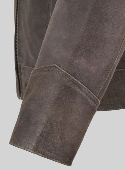 Vintage Brown Grain X Men Days of Future Past Leather Jacket