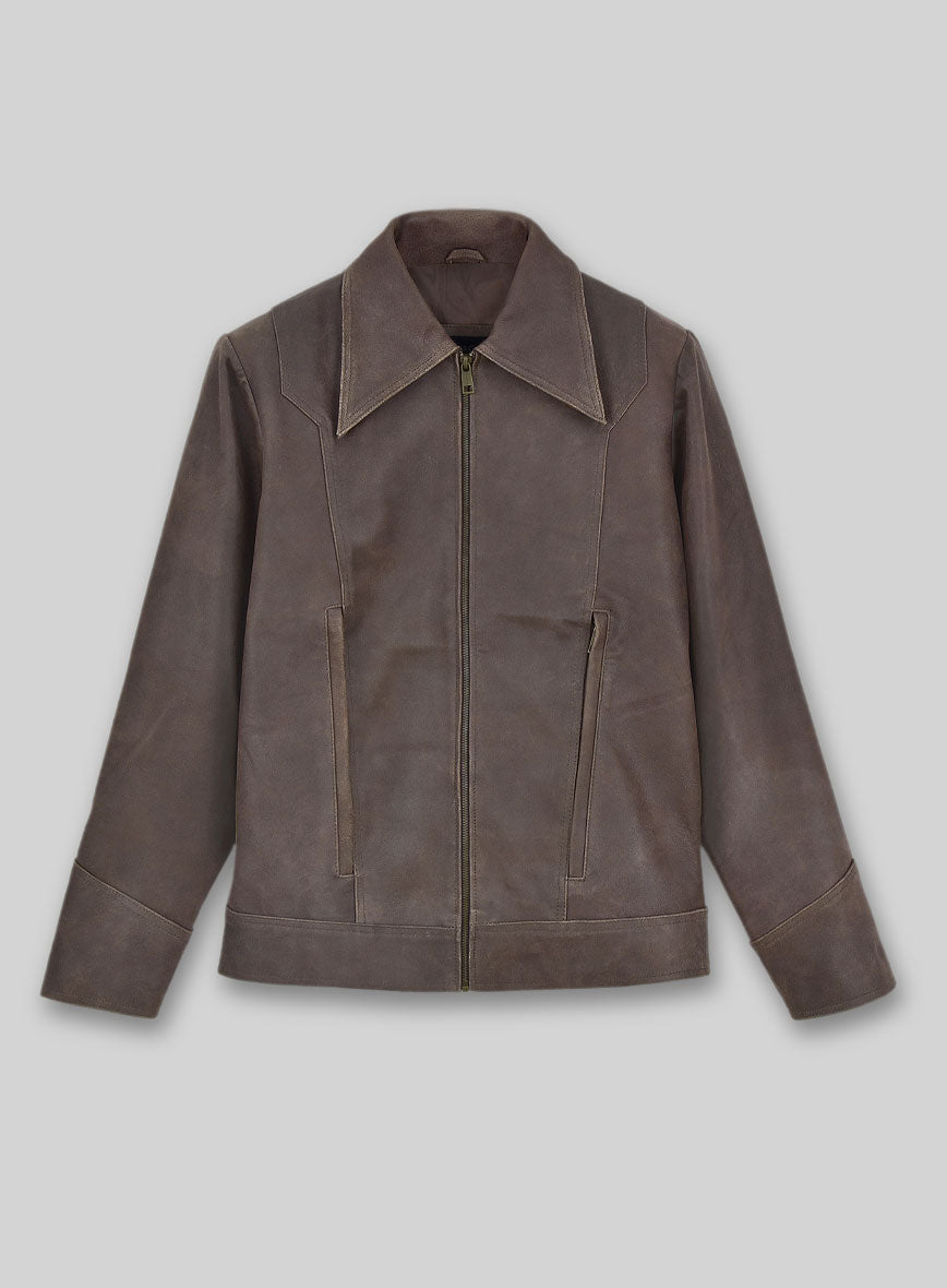 Vintage Brown Grain X Men Days of Future Past Leather Jacket