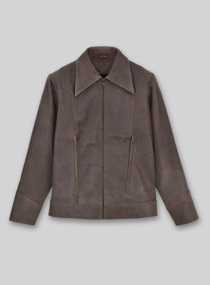 Vintage Brown Grain X Men Days of Future Past Leather Jacket