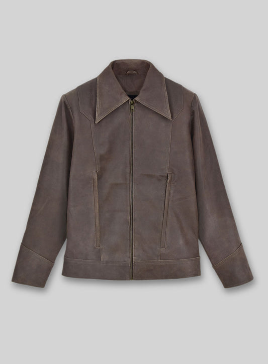 Vintage Brown Grain X Men Days of Future Past Leather Jacket