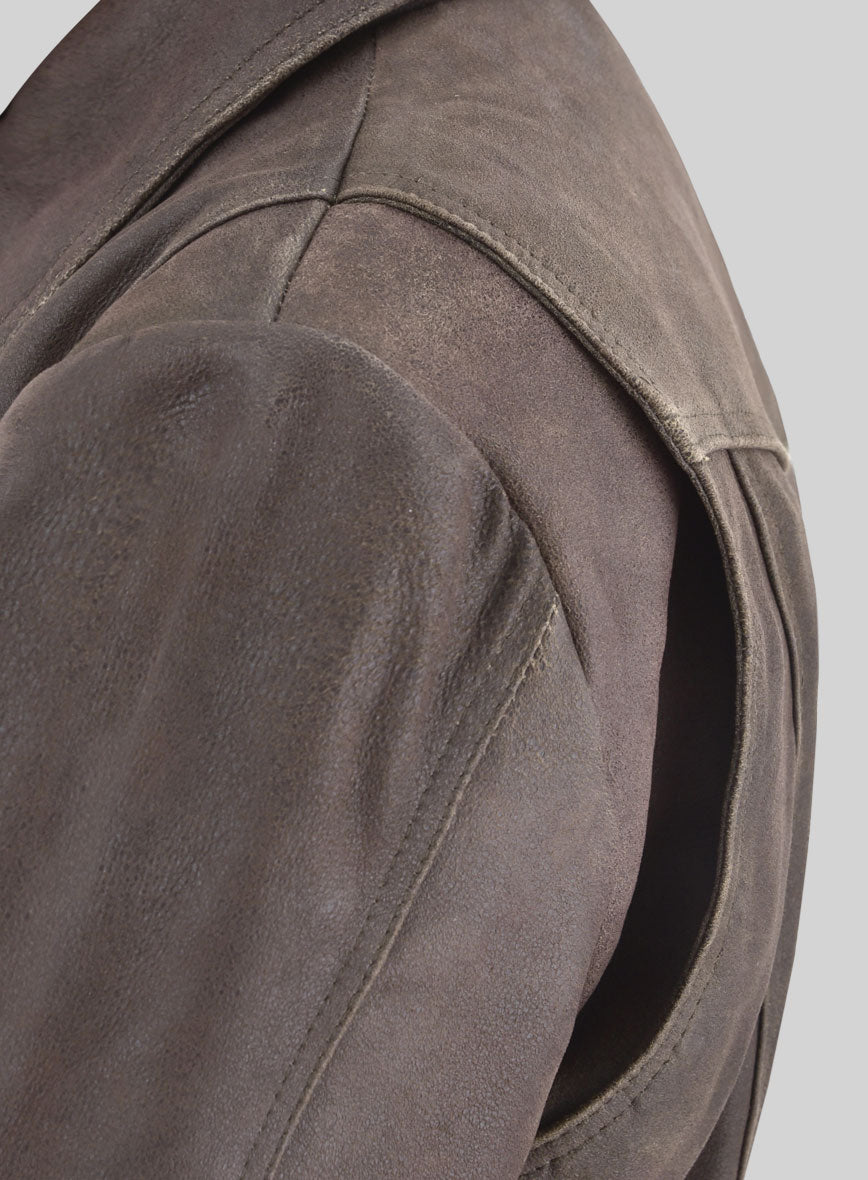 Vintage Brown Grain X Men Days of Future Past Leather Jacket