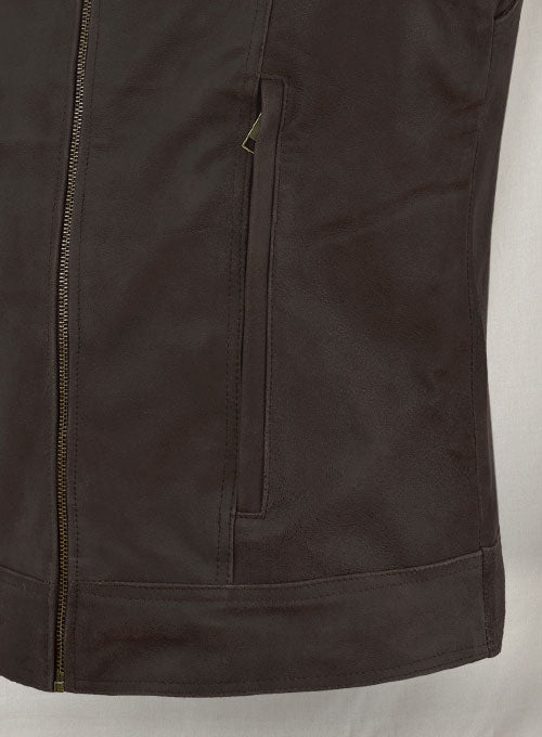 Vintage Brown Grain X Men Days of Future Past Leather Jacket - LeatherCult