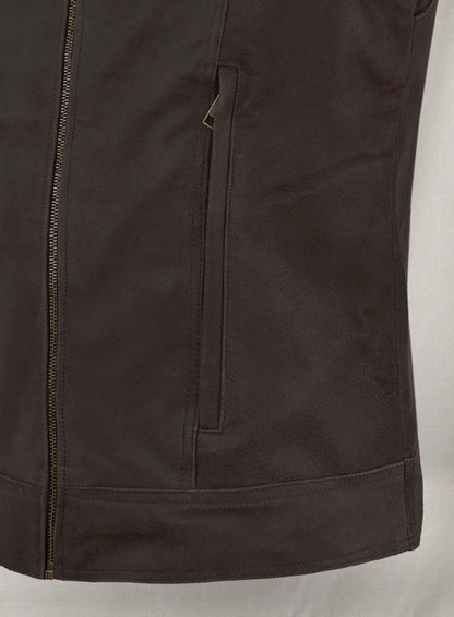 Vintage Brown Grain X Men Days of Future Past Leather Jacket - LeatherCult