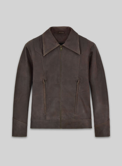Vintage Brown Grain X Men Days of Future Past Leather Jacket