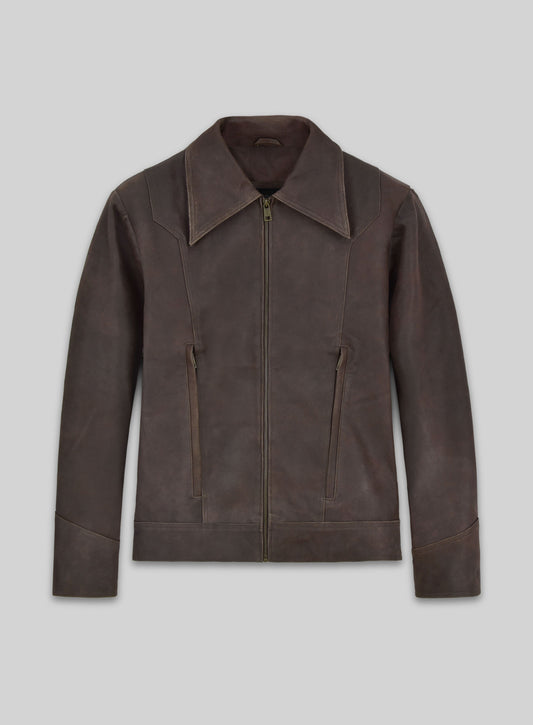 Vintage Brown Grain X Men Days of Future Past Leather Jacket