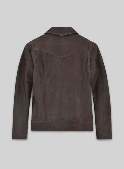 Vintage Brown Grain X Men Days of Future Past Leather Jacket