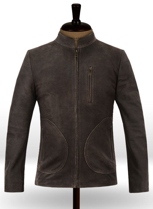Vintage Brown Grain Rampage Dwayne Johnson Leather Jacket - LeatherCult