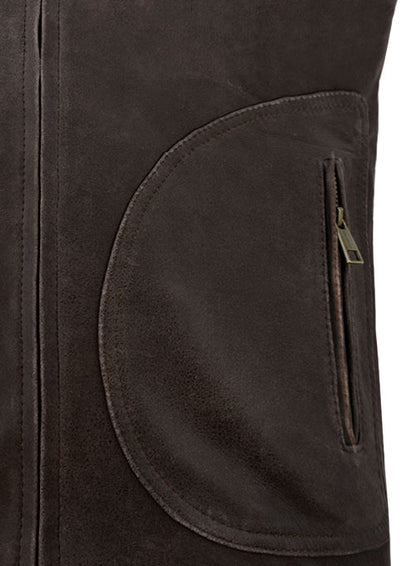 Vintage Brown Grain Rampage Dwayne Johnson Leather Jacket - LeatherCult