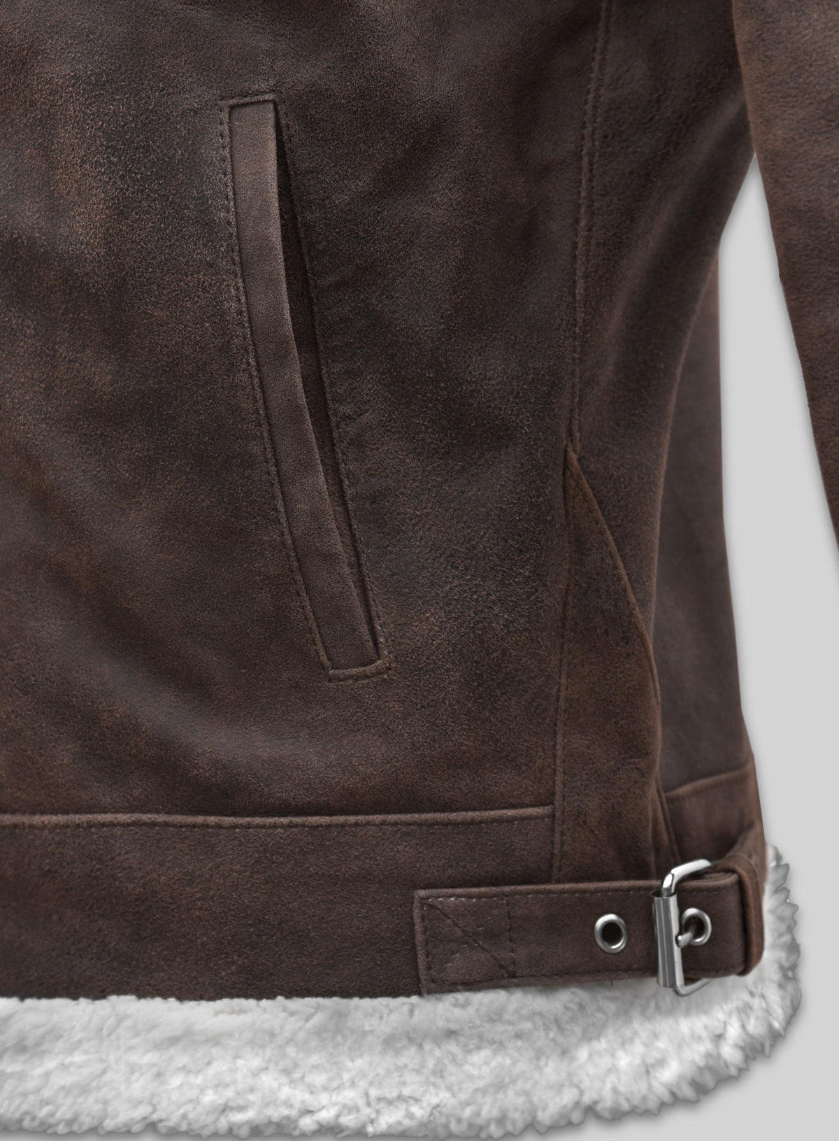 Vintage Brown Aviator Leather Jacket