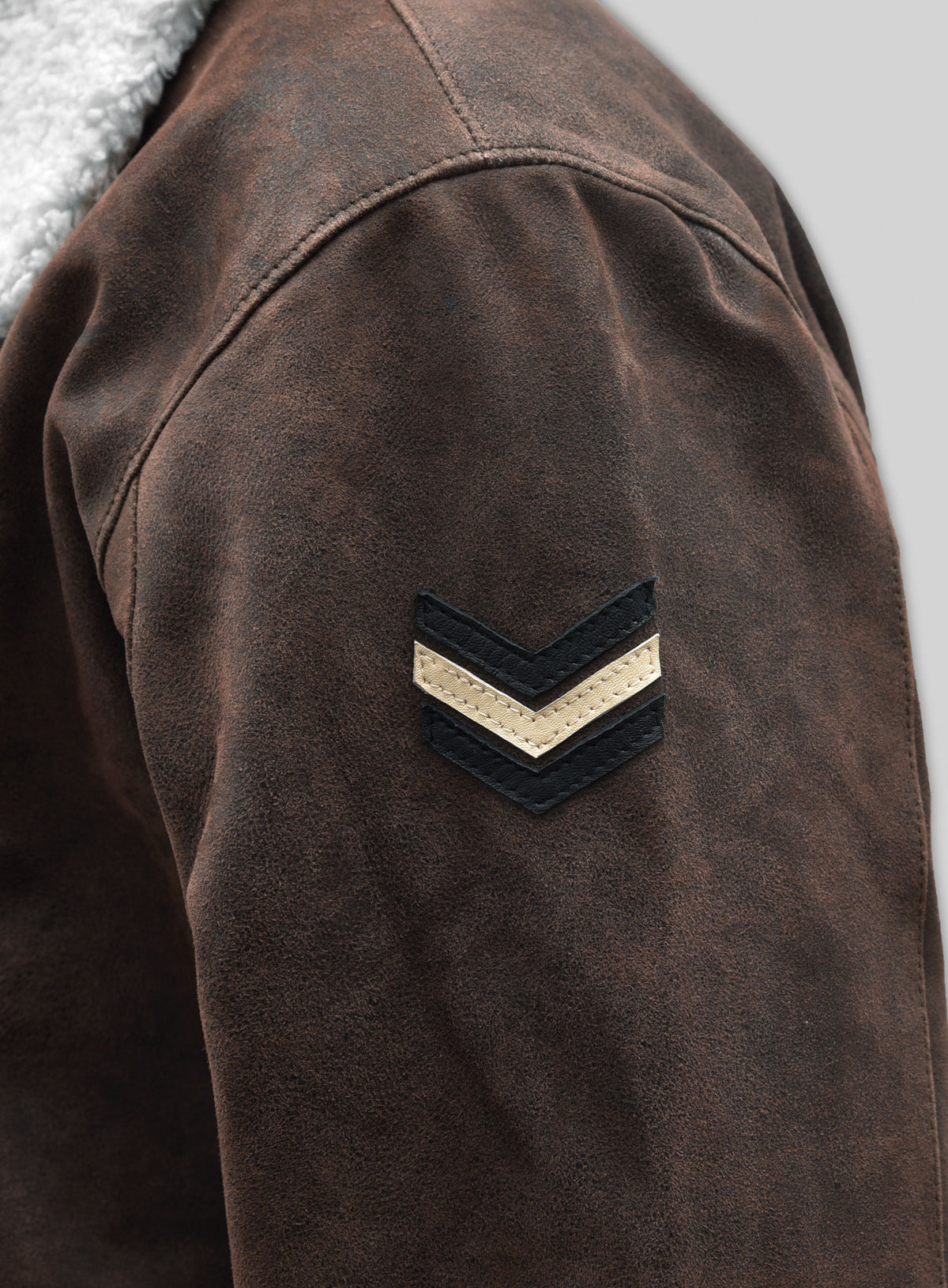 Vintage Brown Aviator Leather Jacket