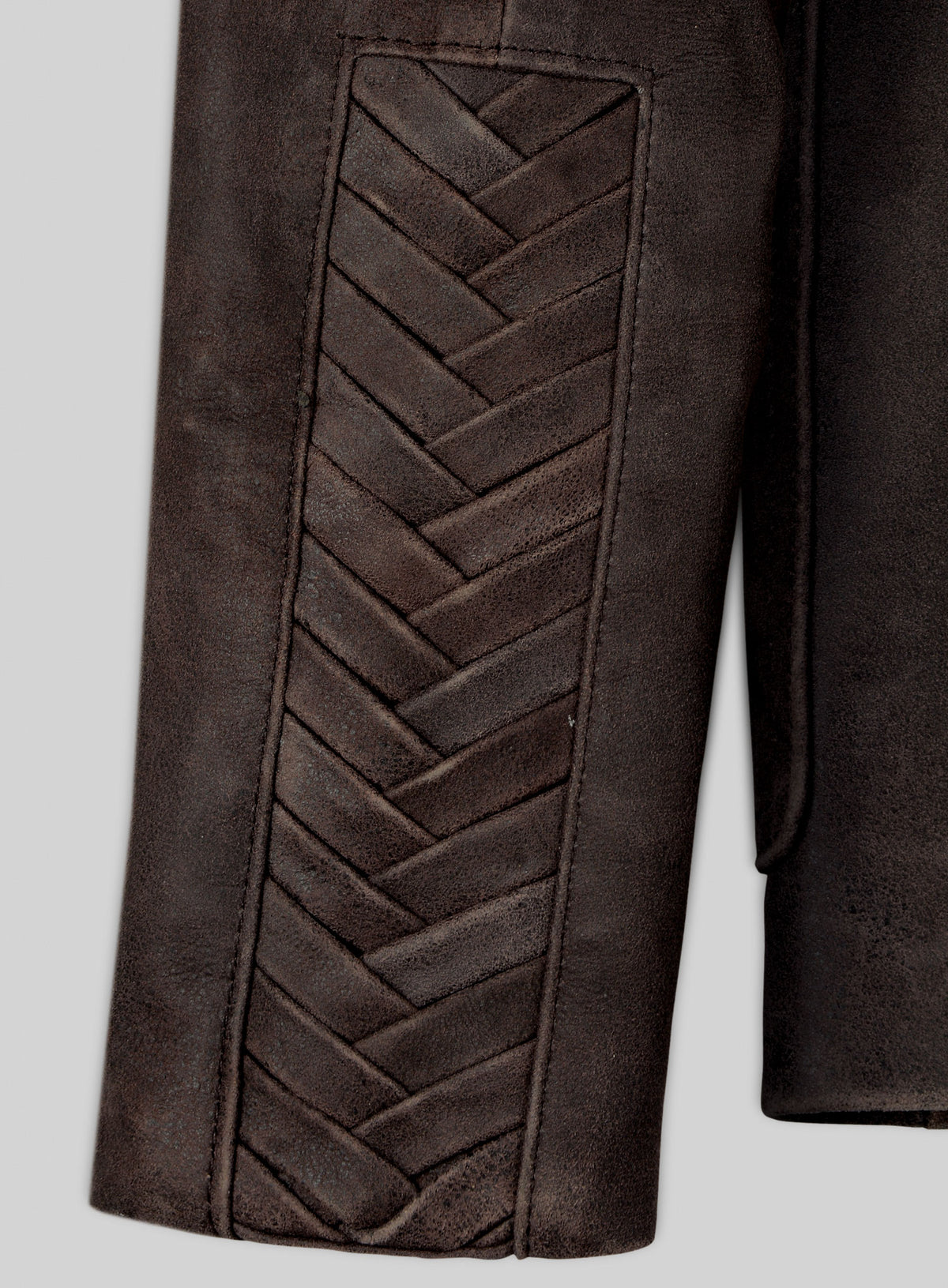 Vintage Brown Grain Eva Mendes Ghost Rider Leather Blazer