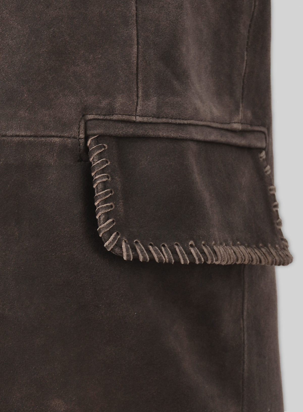 Vintage Brown Grain Medieval Leather Blazer