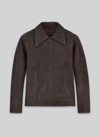 Vintage Brown Grain X Men Days of Future Past Leather Jacket