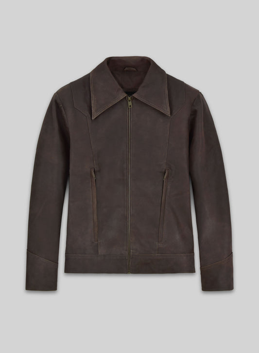 Vintage Brown Grain X Men Days of Future Past Leather Jacket