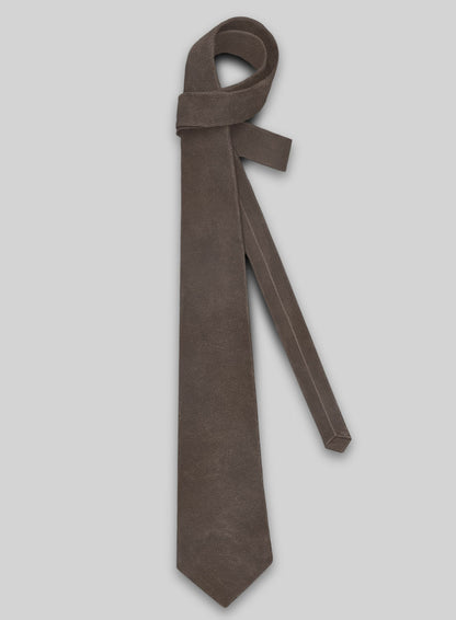 Vintage Brown Leather Tie