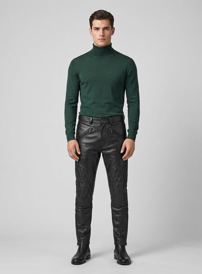 Vintage Sports Rider Leather Pants