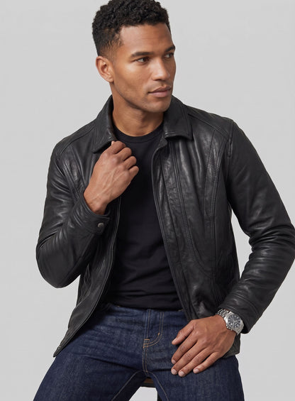 Vintage Bomber Leather Jacket
