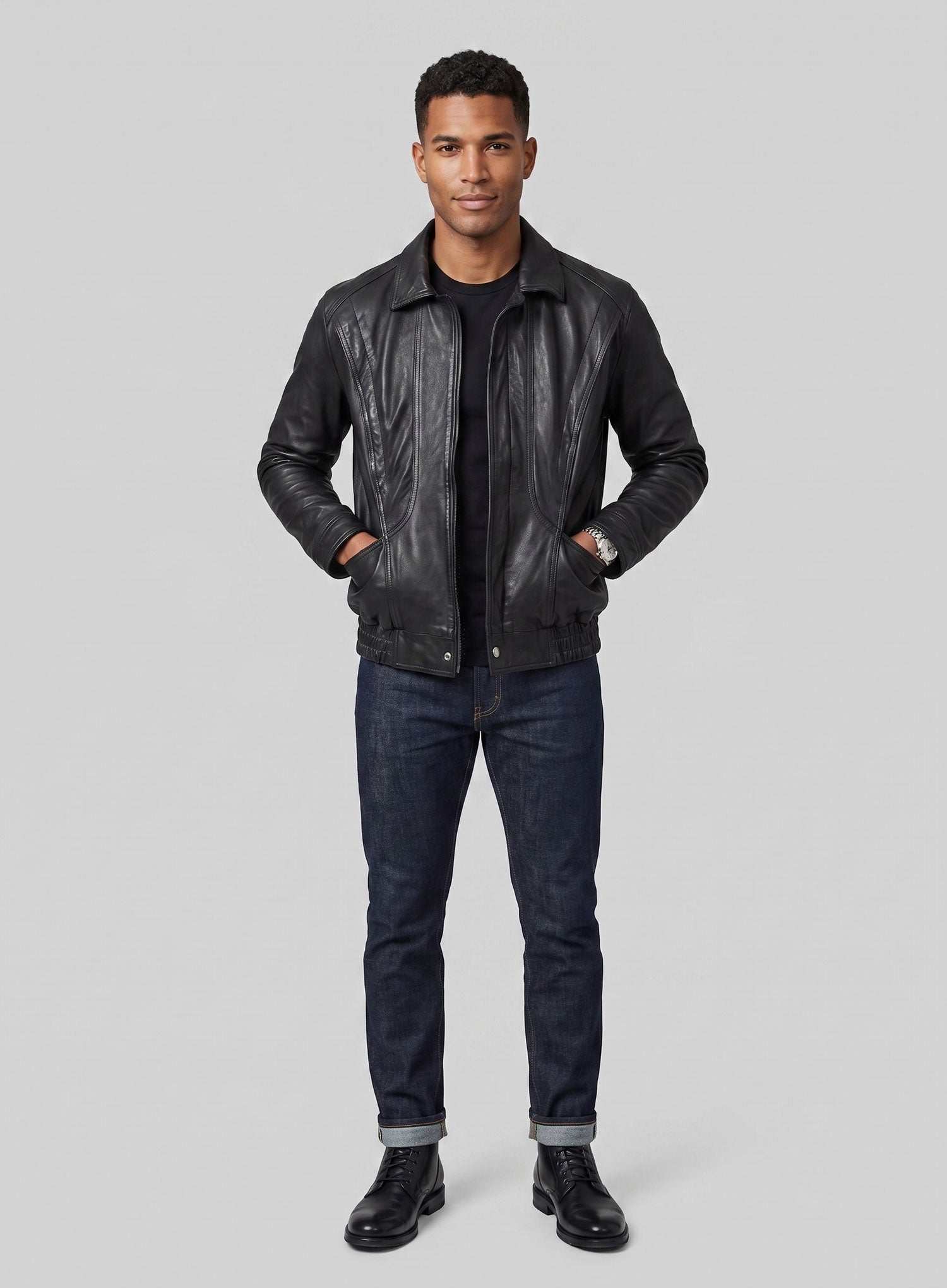 Vintage Bomber Leather Jacket – LeatherCult