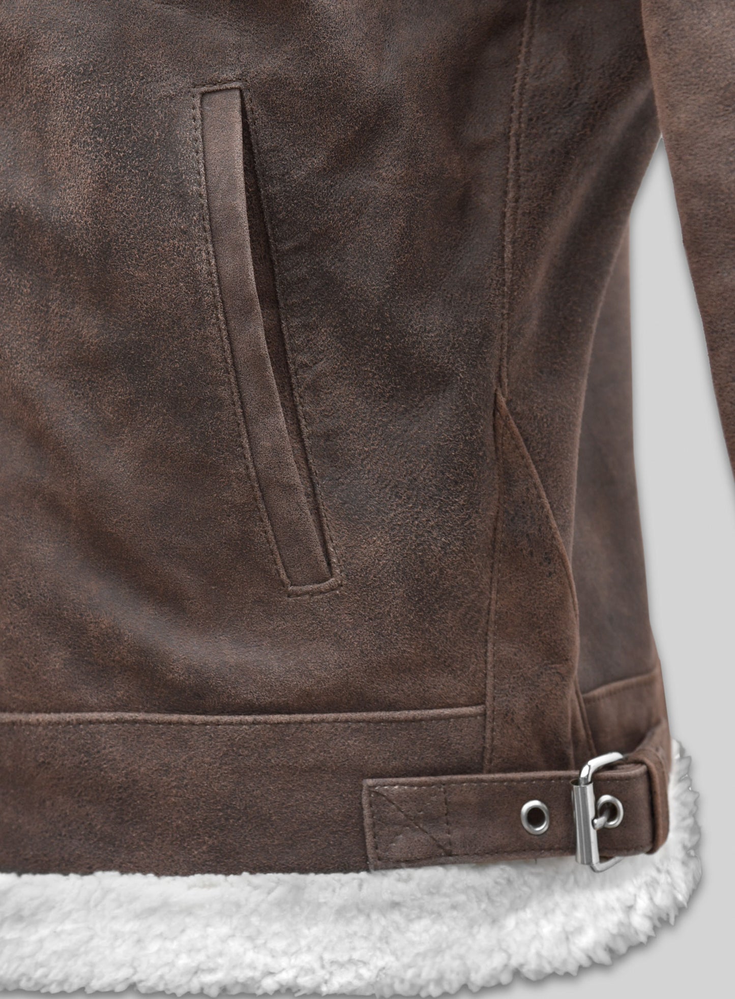 Vintage Brown Aviator Leather Jacket
