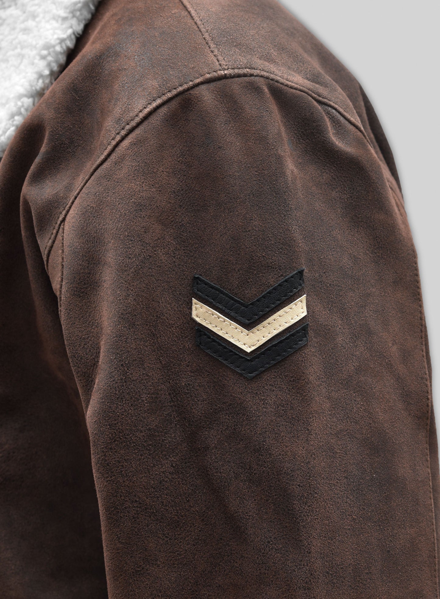 Vintage Brown Aviator Leather Jacket
