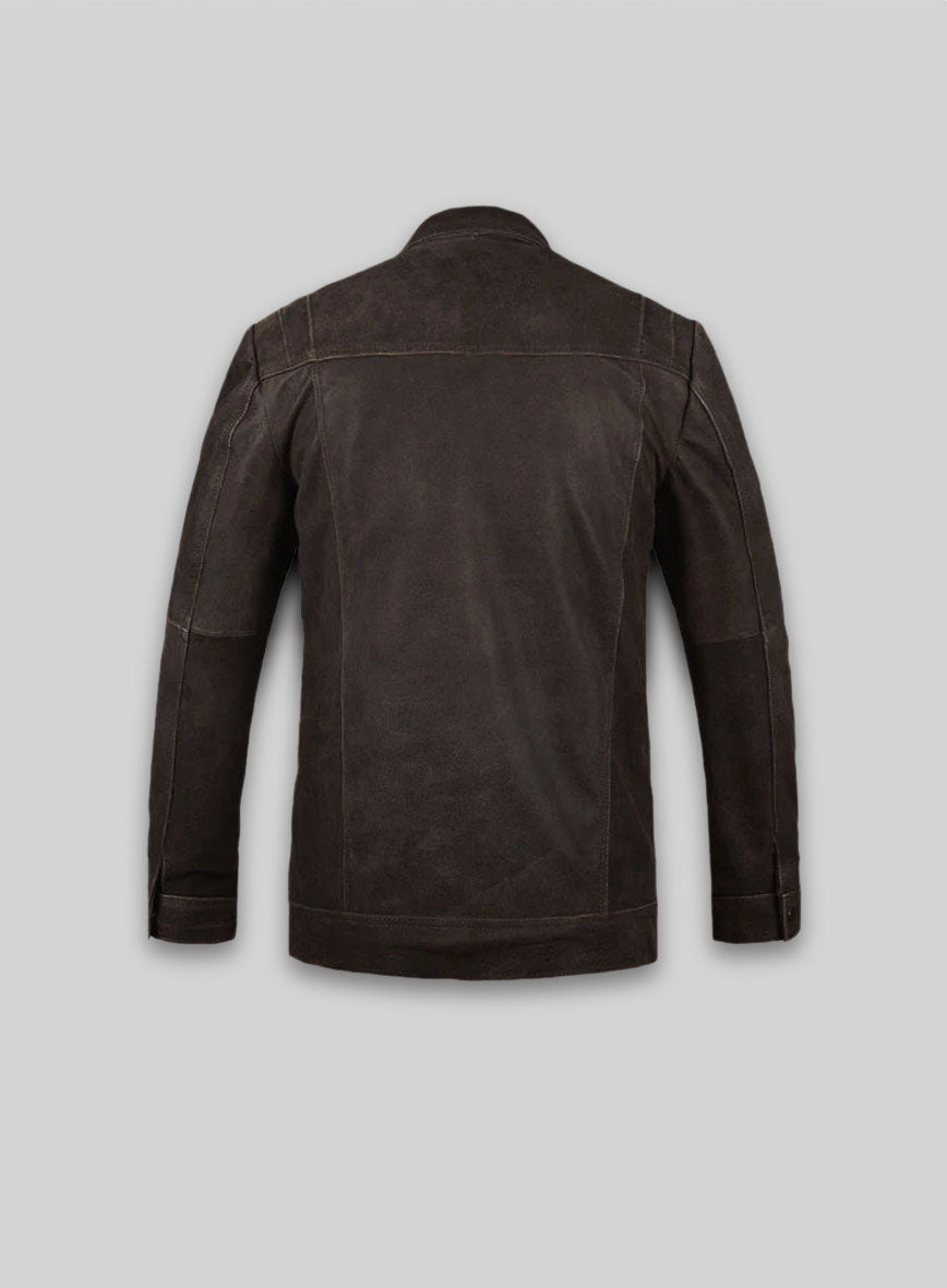 Vintage Brown Grain Leather Jacket # 104