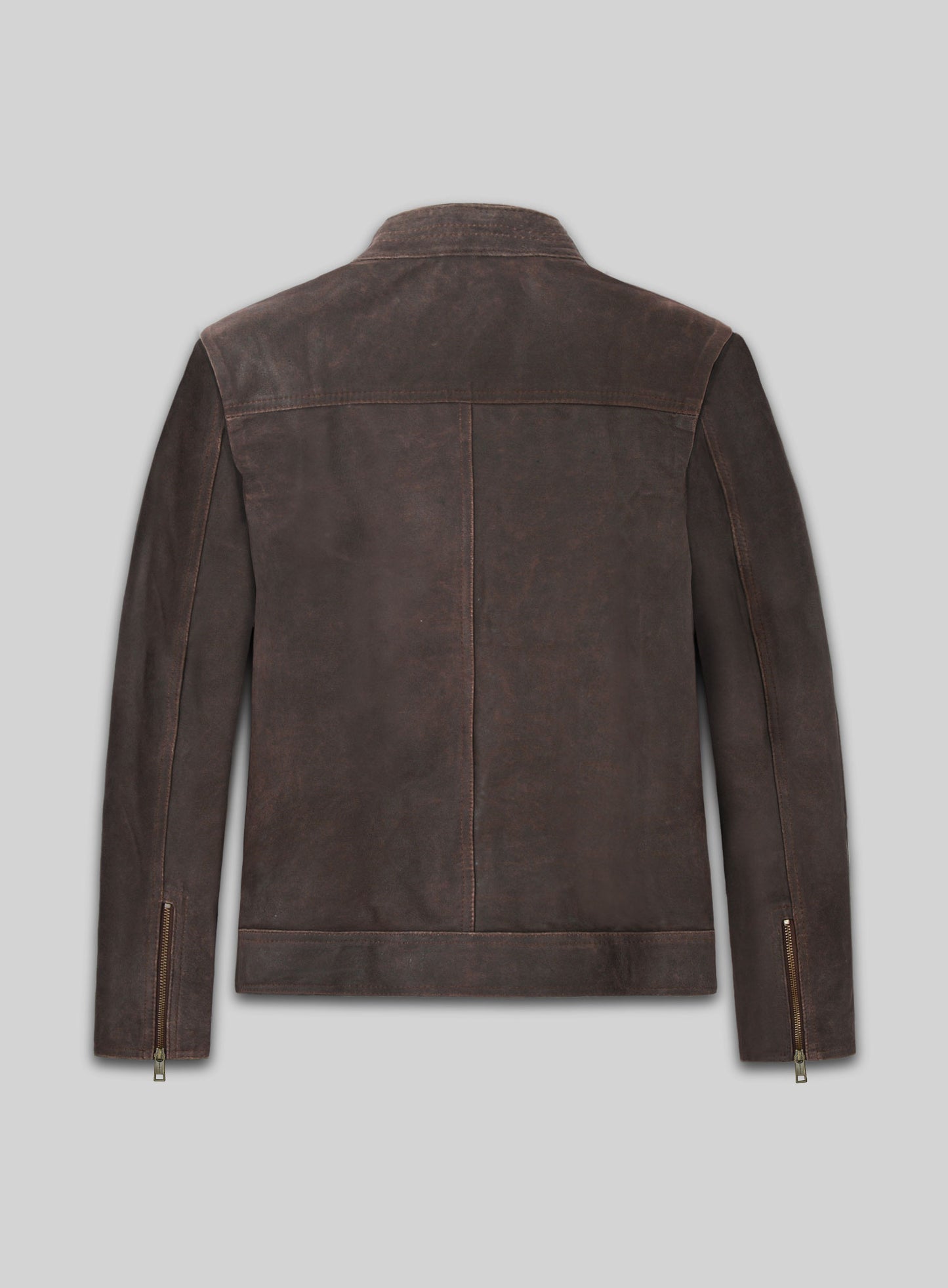 Vintage Brown Grain Rampage Dwayne Johnson Leather Jacket