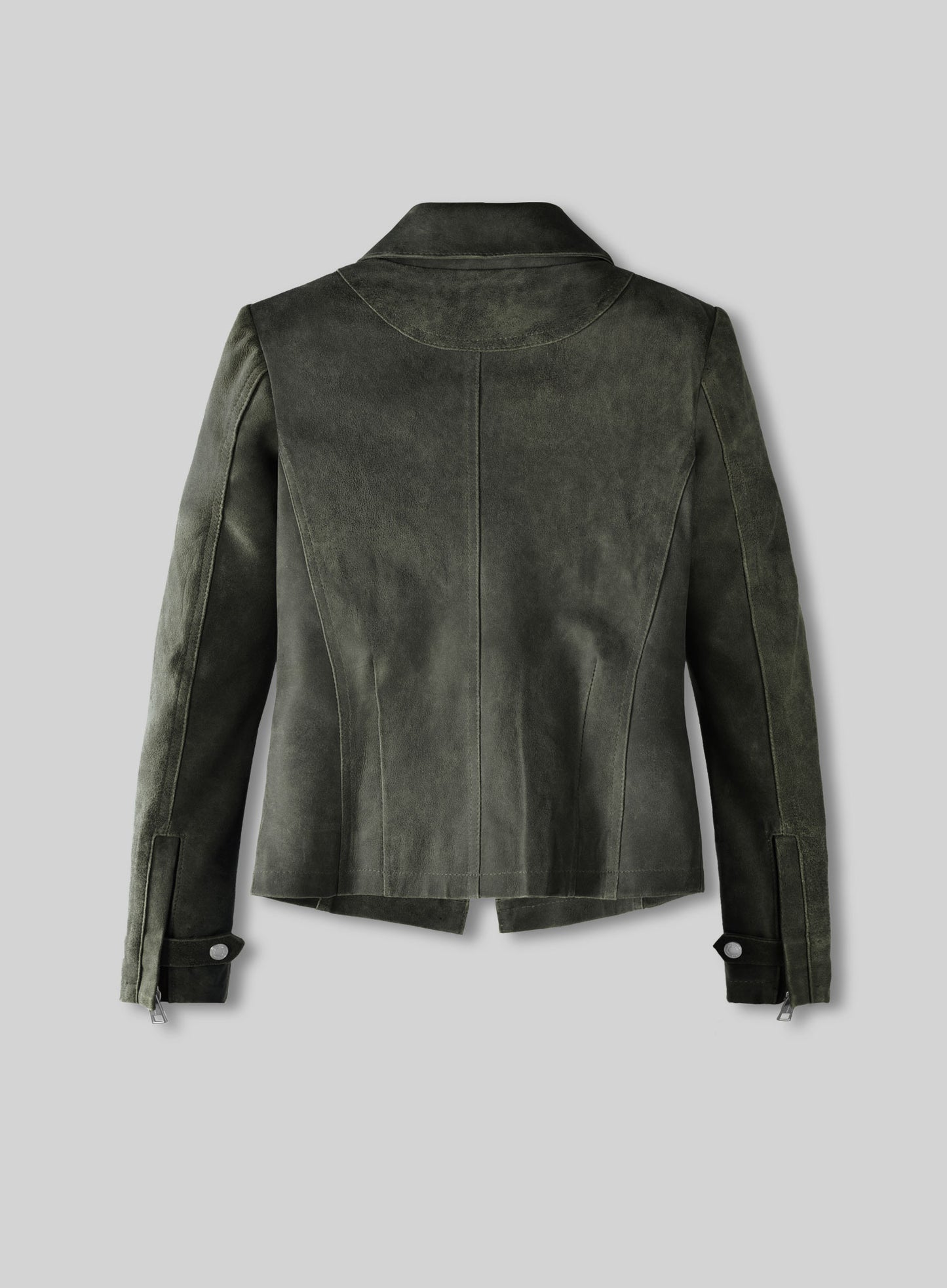 Vintage Italian Olive Leather Jacket #277