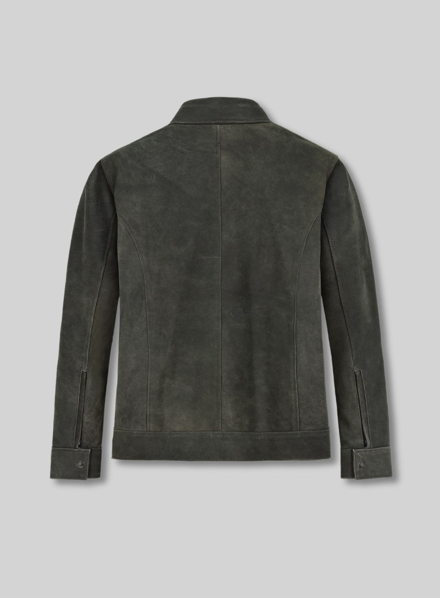 Vintage Italian Olive Taylor Lautner Leather Jacket