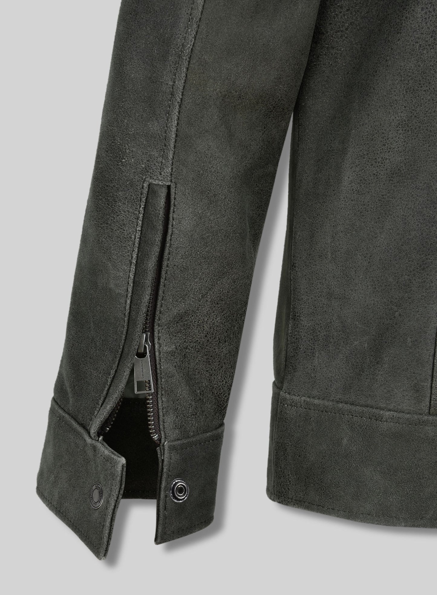 Vintage Italian Olive Taylor Lautner Leather Jacket