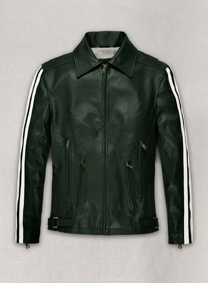Vintage Green Robert Pattinson Leather Jacket #2 - LeatherCult