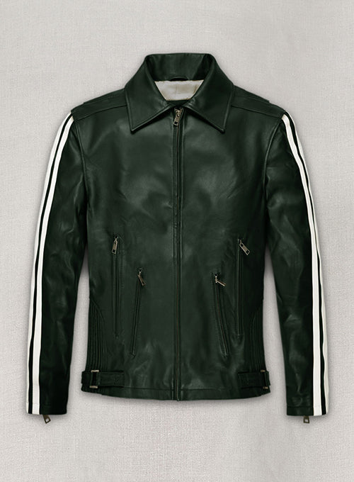 Vintage Green Robert Pattinson Leather Jacket #2 - LeatherCult