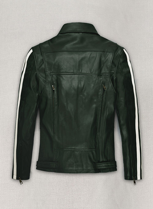 Vintage Green Robert Pattinson Leather Jacket #2 - LeatherCult